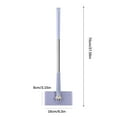 thumbnail image 3 of 27.56Inch Short Handle Upgraded Grip Mop - 360° Rotating Cloth Changing Mop for Bathroom Kitchen, Compact Lazy Mop for Small Spaces, 3 of 4