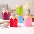 thumbnail image 6 of Sylvtty 2 Pcs Pencil Head Shape Pen Holder Desktop Pen Storage Box Multi-functional Makeup Brush Organizer for Classroom Home Office Supplies, 6 of 6