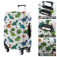 thumbnail image 5 of White Cartoon Colorful Dinosaurs Pattern Luggage Cover Fashion Suitcase Cover Baggage Covers Fit 25-28 Inch Luggage (Go Travel), 5 of 5
