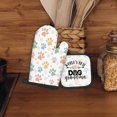 thumbnail image 3 of Dog Grandma Gifts Oven Mitts and Pot Holders Sets, Gifts for Dog Grandma, Dog Paw Kitchen Decor Accessories Sets, World’s Best Dog Grandma Heat Resistant Oven Glove Potholders for Kitchen, 3 of 6