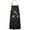 Black Christmas Ornament, variant on Beige Christmas Gingerbread Man Pattern Apron-Garden Aprons for Women with Pockets-Cotton Linen Waterproof Kitchen Cooking Gardening Aprons Adjustable for Kitchen,Cooking,BBQ and Salon 33"x27"