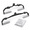 Black, variant on Black 360° Rotatable Lat Pull Down Bar Set, Heavy-Duty Locking Cable Gym Attachment