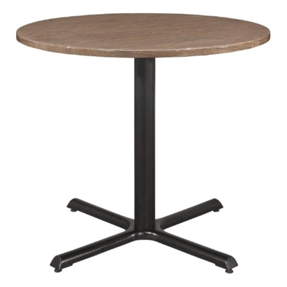 Correll Cafe Bistro Table 36" Round Wood  with English Walnut Wood Top