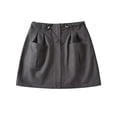 thumbnail image 3 of New Drawstring Slim Skirt Feminine Sexy Women’s Skirt-Black-M, 3 of 5