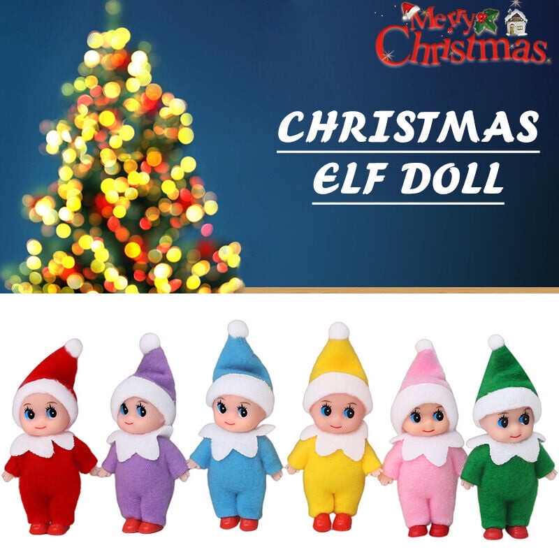 2022 Christmas Tree Elf Doll Home Oranment Kids Baby On The Shelf Elf