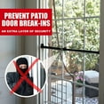 thumbnail image 3 of SecurityMan Sliding Door Security Bar – Adjustable Child Lock for Patio Doors, Sliding Glass, Windows – Fits 18.75"-51.1", Black Steel, 3 of 7