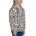 thumbnail image 3 of Lsque Heart Leopard Patten Youth Hoodie Sweatshirt Pullover with Kangaroo Pocket Boys and Girls Hoodie Warm Hoodie for Kids-Small, 3 of 6
