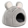 thumbnail image 3 of Casita de peluche cálida con forma de rata para hámsteres, chinchillas, ratones y hámsteres., 3 of 8