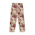thumbnail image 5 of Qekee Tulips Flowers Men's Straigh Pajama Pant, 5 of 9