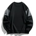 thumbnail image 3 of Mens Athletic Workout Sweatshirts No Hood Long Sleeve Shirts Casual Color Block Pullover Crewneck Basic Going-Out Loungewear Sweatshirt Tops, 3 of 7