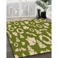 thumbnail image 3 of Ahgly Company Machine Washable Indoor Rectangle Transitional Ginger Brown Green Area Rugs, 2' x 4', 3 of 7