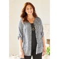 thumbnail image 4 of Catherines Women's Plus Size Petite Breezeway Georgette Blouse, 4 of 6