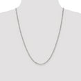 thumbnail image 5 of Auriga Fine Jewelry 14K White Gold 2.5mm Figaro Chain Necklace 24inch for Women, 5 of 6