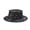 Black, variant on Lightweight Breathable Straw Hat with Pearl Trim for Women Church Banquet
