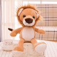 thumbnail image 1 of Colección de animales salvajes, peluche de animal suave y lindo para fiestas infantiles con temática de animales, nuevo león de 25 cm., 1 of 3