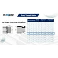 thumbnail image 5 of TL87 1/2"(#8) SAE Flat Face Connect Under Pressure Hydraulic Quick Coupler Set 1/2" Body for Bobcat Skid Steer, 5 of 6
