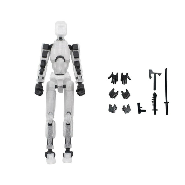 Lucky Dummy T13 Figure, Robot Multiarticulado Impreso 3D, Titan 13 Action Figure, Maniquí Modelo de Actividad Cuerpo Completo