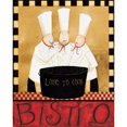 thumbnail image 3 of DiPaolo, Dan 15x18 Black Modern Framed Museum Art Print Titled - Bistro Chefs, 3 of 5