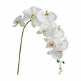 thumbnail image 2 of XJGHHSY White orchid Artificial Flowers 3 Pcs 36" Real touch Fake orchid Latex Flowers Phalaenopsis Branches for Home Party Wedding Bridal Shower Decoration,White, 2 of 3
