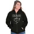 thumbnail image 4 of Colorado is Calling and I Must Go Womens Plus Size Graphic Zipper Hoodie Brisco Brands 5X, 4 of 5