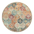 thumbnail image 2 of Alfombra Lahome Moroccan Trellis de 150 cm, lavable, color crema, 2 of 6
