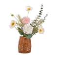 thumbnail image 2 of Bouquet de flores artificiales con cestas Arreglos de flores Planta de flores falsas para celebraciones festivas fiestas de cumpleaños Tipo B, 2 of 8