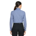 thumbnail image 3 of Devon & Jones DG536W Women's CrownLux Performance Gingham Dress Shirt-Navy/ White-L, 3 of 6