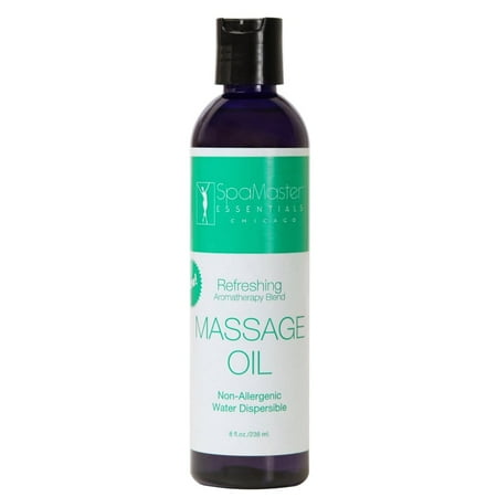 Master massage refreshing blend aroma therapy oil -and water dispersible (8.5 fluid