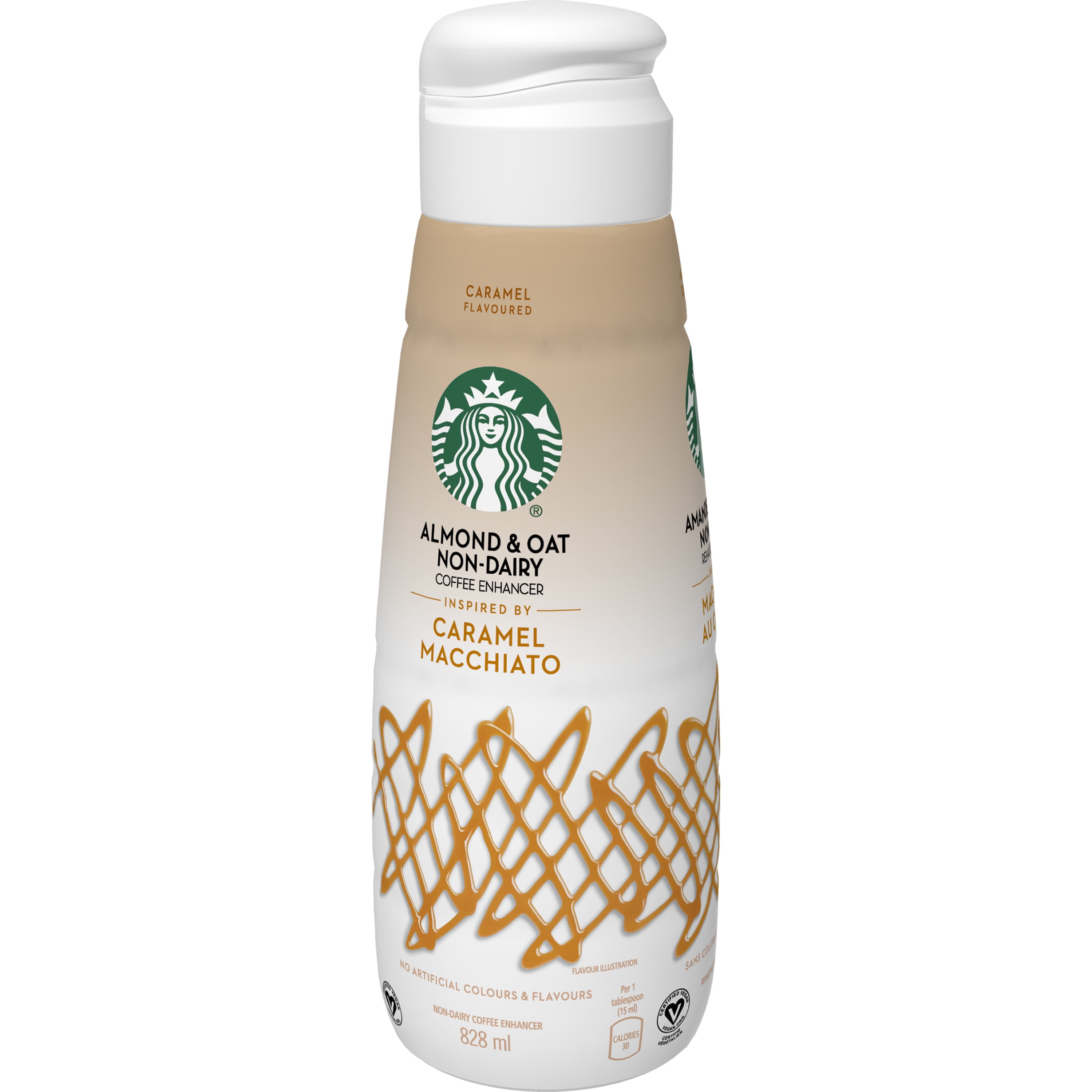 Starbucks Almond And Oat Non Dairy Caramel Macchiato Coffee Enhancer, 0.8 L