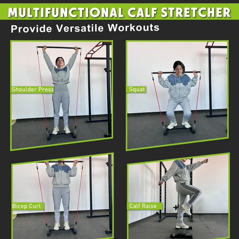 Multifunctional Steel Calf Raise Bar, Wide Standing Calf Raise