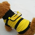 thumbnail image 4 of Bee Pet Puppy Coat Apparel Outfit Fleece Clothes Dog Cat Hoodie Fancy Costume  Halloween Cosplay Sweater Dog Hoodies, 4 of 6
