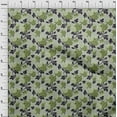 thumbnail image 4 of oneOone Cotton Silk Green Fabric Floral Diy Clothing Quilting Fabric Print Fabric By Yard 42 Inch Wide, 4 of 5