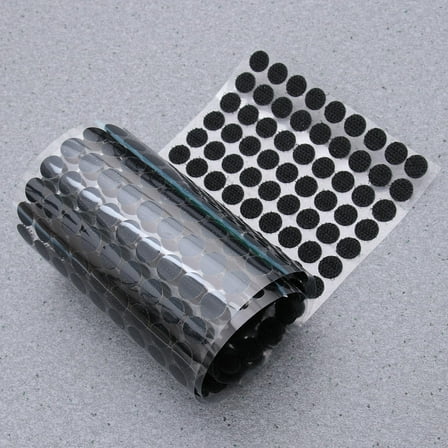 HEALEEP 900 Pcs Round Dot Sticky Tapes Black Nylon Self Adhesive for DIY Projects and Wall Decorations
