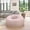 Blush Furry, variant on Oversized Solid Brown Bean Bag Chair for Kids and Adults
