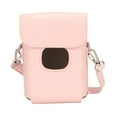 thumbnail image 3 of Funda protectora portátil para cámara instantánea con correa para el hombro, de piel sintética de color puro, para Instax Mini Link 2, color rosa, 3 of 12