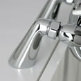 thumbnail image 4 of Kingston Brass  Deck Mount Clawfoot Tub Faucet with Hand Shower Brushed Nickel Brushed, 4 of 5