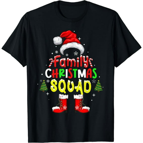 Christmas Morning Squad Xmas Holiday Pajama Matching Family T-Shirt