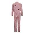 thumbnail image 4 of DHFJKG Pajamas For Women Set Lightweight Sleepwear Printed Long Sleeve Turndown Collar Button Down Top Elastic Waist Loose Fit Straight Leg Pants 2 Piece Loungewear Classic Nightwear, 4 of 7