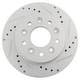 thumbnail image 4 of TRQ Front and Rear Performance Brake Rotors Set Premium G-Coated Cross Drilled & Slotted Fits Select 1965-1982 Chevrolet Corvette, 4 of 8