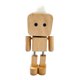 thumbnail image 5 of Figura de hombre de madera tembloroso, decoración de mesa, figura de madera tambaleante versátil marrón claro 9cm, 5 of 9