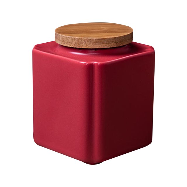 1 Pce Caddy à Thé en Céramique de Bureau Bocal de Rangement Scellé Conteneur de Stockage de Thé Pratique
