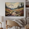 thumbnail image 2 of Designart "Mountains in Full Bloom" Landscapes Print on Natural Pine Wood, 2 of 5