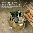 thumbnail image 5 of CxhicLuv Folding Storage Box 14.3×12.7×9.6 Inch Large Capacity, Tear-Resistant, Foldable – Camping Organizing Bag, Ideal for Camping, Picnics, Outdoor, Perfect for Campers, Khaki, 5 of 8