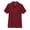 Burgundy, variant on French Toast Girls School Uniform Short Sleeve Picot Collar Interlock Polo Shirt