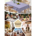 thumbnail image 5 of Pure Lavender Table Cloth, Simple Solid Color Waterproof Tablecloth for Rectangle Tables, Reusable Washable Fabric Table Cover for Restaurant Kitchen Dining Tables 60"x84", 5 of 6
