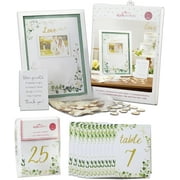 Kate Aspen Botanical Garden Wedding Guest Book Alternative & Table Numbers (1-25), Decors for Wedding, Bridal Shower & Anniversary Party