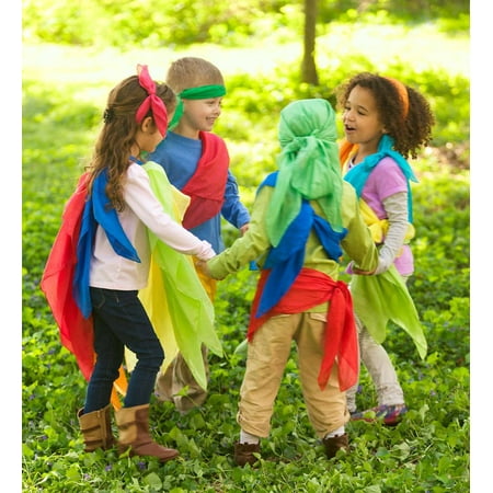 Yellow Silk Pocket Squares - Play Silk - Versatile Imaginative Play for Kids