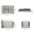 thumbnail image 3 of SHISUYAN 1Pc Decorative Basket Steel Material Basket Rear Bike Storage Basket (Black), 3 of 8