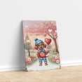 thumbnail image 3 of Happy Valentine’s Day Adorable Rhodesian Ridgeback Puppy Holding Heart Balloon Vertical Matte Canvas Poster Ridgebacks Dog Lover Gifts Wall Art Home Decor - 00030, 3 of 5