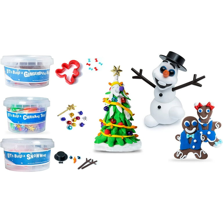 Snowman Making Kit for Kids - Build a Snow Man Craft Kits for Girls, Boys,  Toddlers Ages 3+ Kid Winter Christmas Crafts Activities Stocking Stuffers